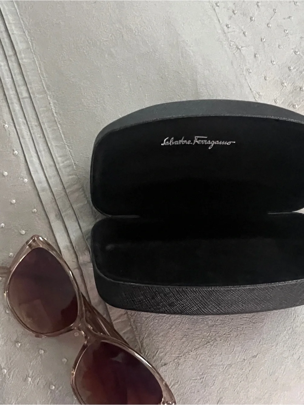 Salvatore Ferragamo Hard Clamshell Sunglasses Case